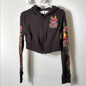 Ransom Girl Hoodie Sweatshirt Black Size Small